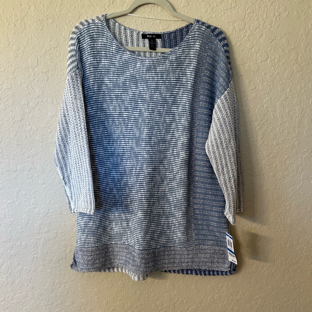 Style & Co. sweater, 3/4 sleeve, NWT,        size X-Large